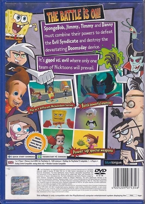 SpongeBob SquarePants and Friends Unite - PS2 (B Grade) (Genbrug)